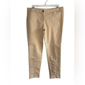 Vineyard Vines Khaki Chino Pants Womens Size 6 Pockets Stretch Cropped Preppy